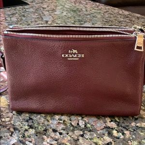 Dark Red Coach Crossbody